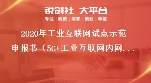 2020年工业互联网试点示范申报书（5G+工业互联网内网改造方向）奖补政策