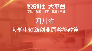 四川省大学生创新创业园相关配套奖补政策