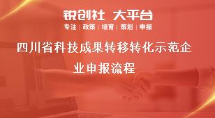 四川省科技成果转移转化示范企业申报流程奖补政策