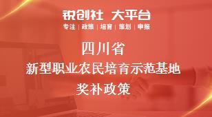 四川省新型职业农民培育示范基地奖补政策